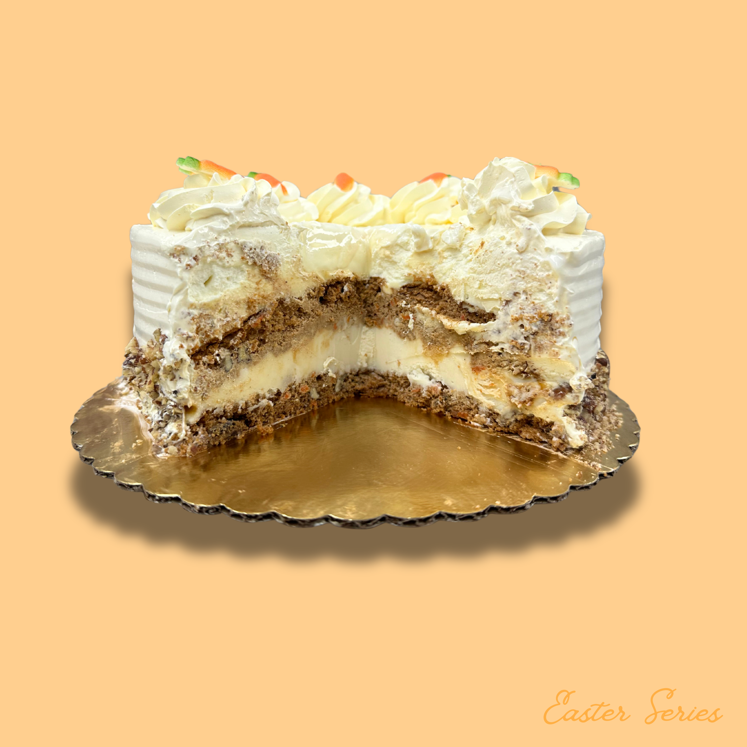 Caramel Carrot Cake 8" Ice Cream Cake - Free Nationwide Delivery
