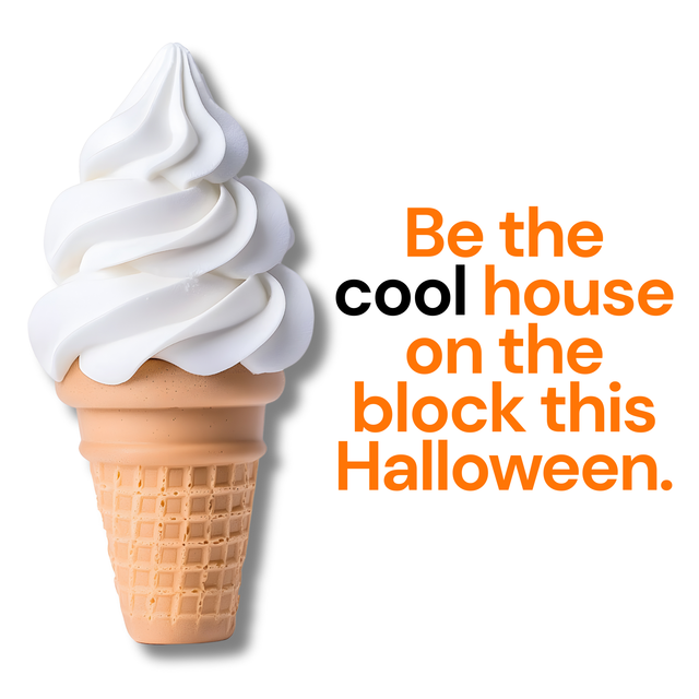 Halloween Ice Cream Cone Cards - 25 Pack