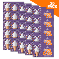 Halloween Ice Cream Cone Cards - 25 Pack