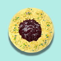 Triple Berry & Lemon 8" Ice Cream Cake - Free Nationwide Delivery
