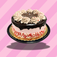 Dark Chocolate Peppermint Stick 8'' Ice Cream Cake (December Delivery) - Free Nationwide Delivery