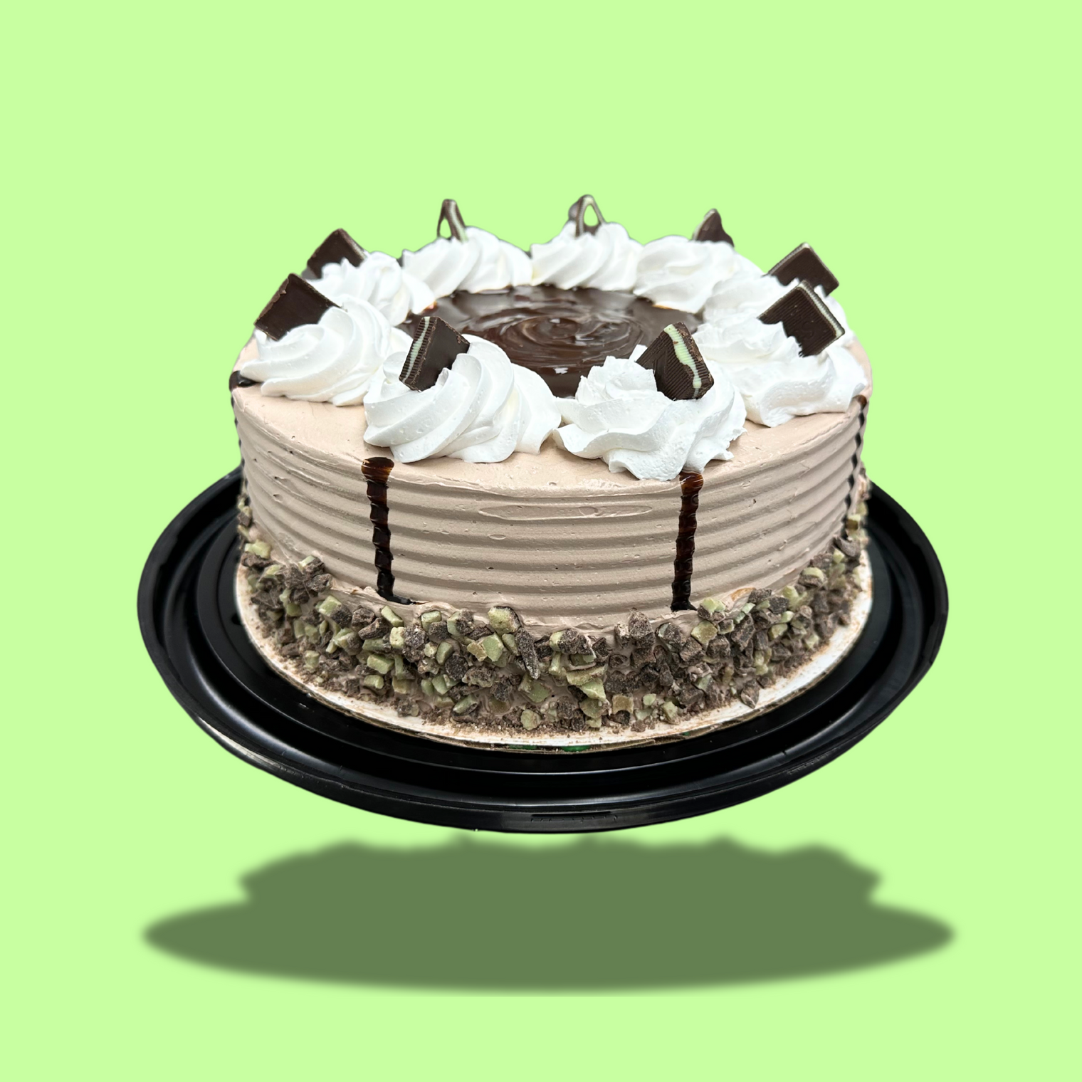 Mint Chocolate Chunk 8'' Ice Cream Cake - Nationwide Delivery
