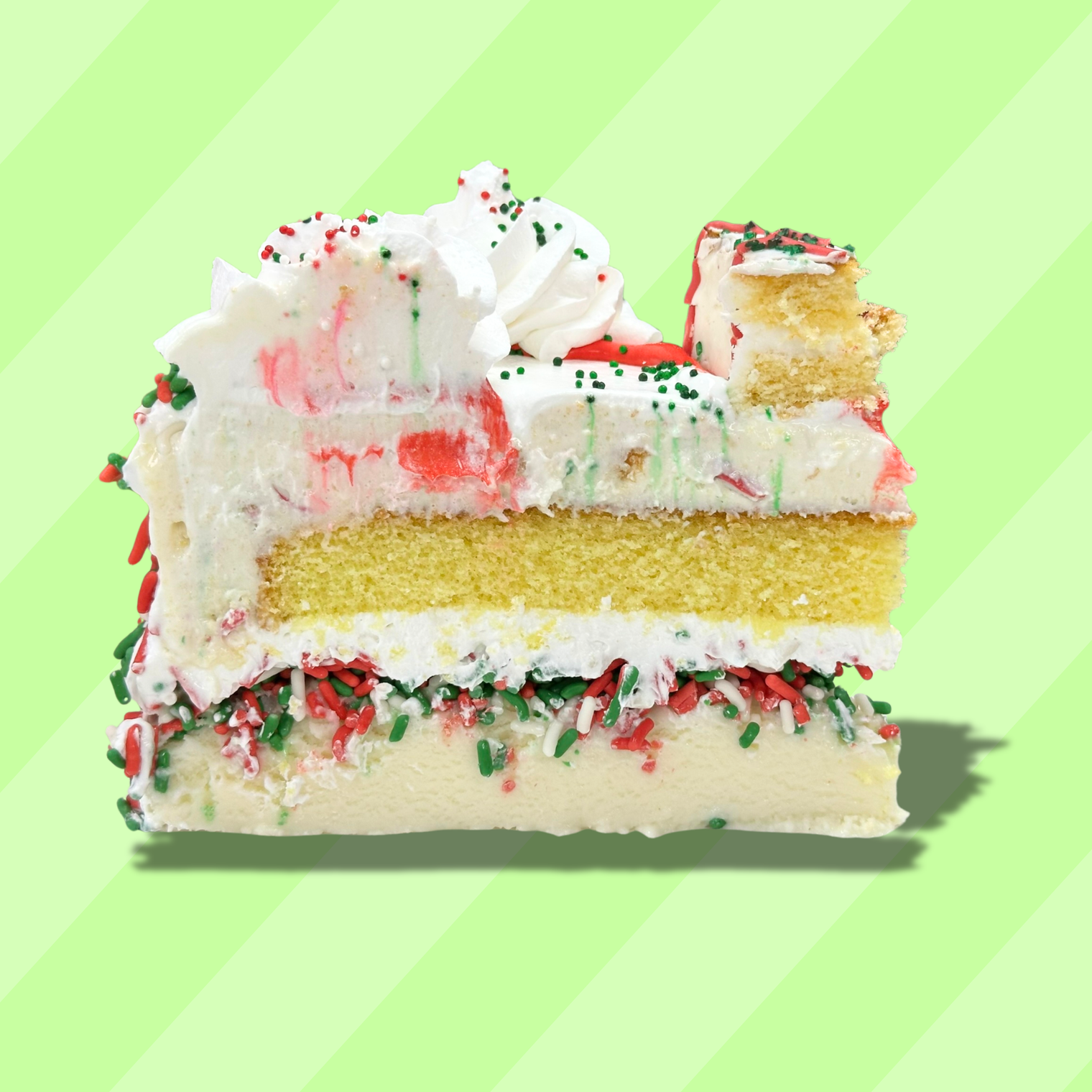 Christmas Tree Cake 8'' Ice Cream Cake (December Delivery) - Free Nationwide Delivery