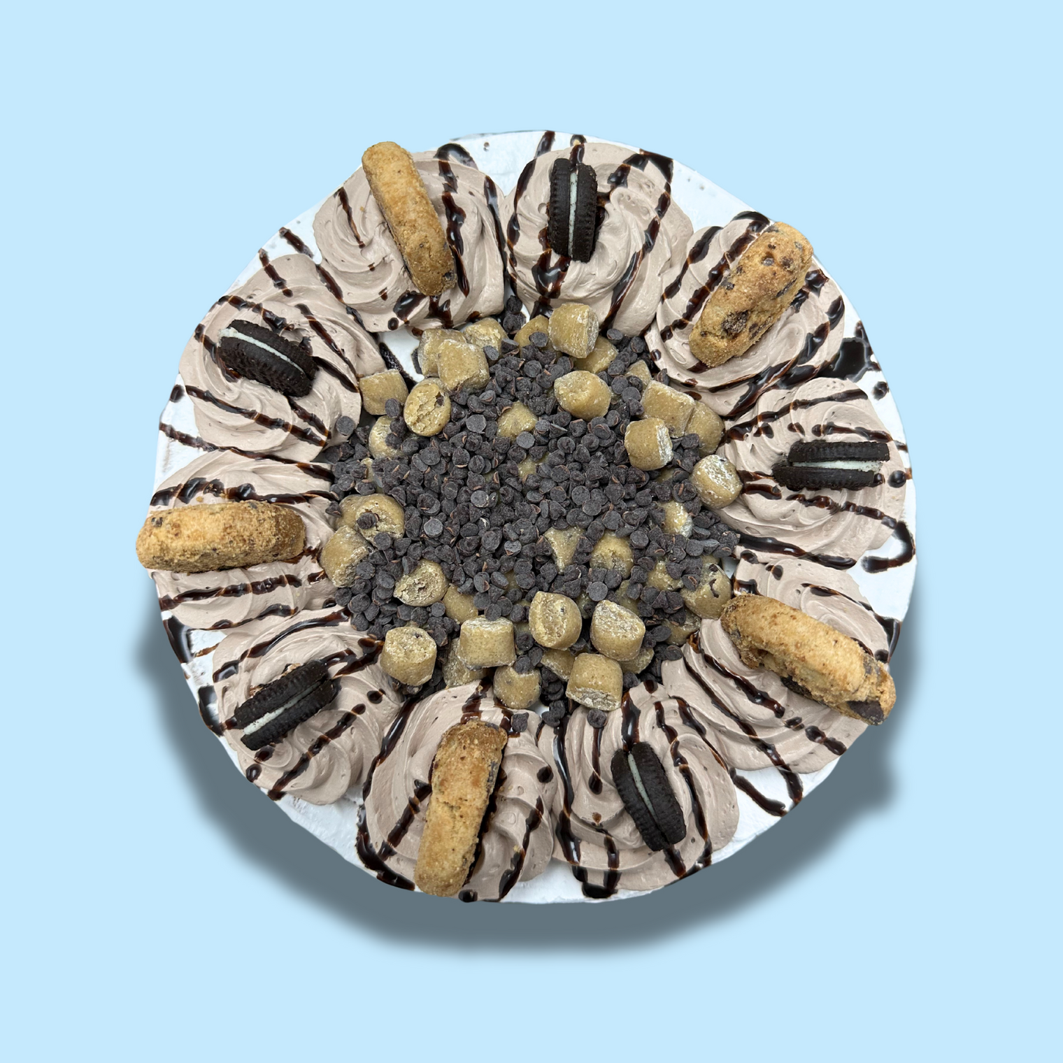 Chocolate Chip Cookie Dough 8'' Ice Cream Cake - Nationwide Delivery