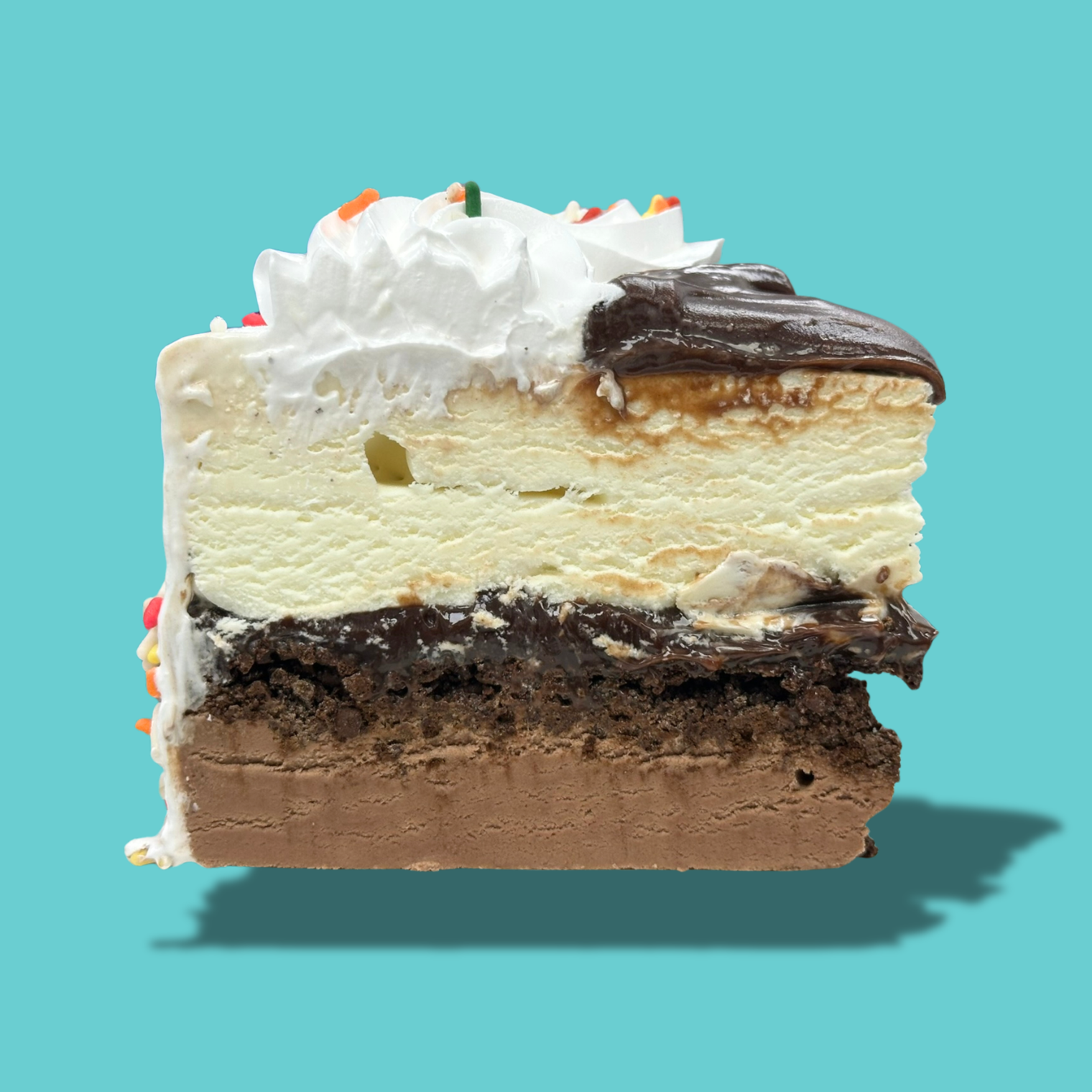 Chocolate & Vanilla 8'' Ice Cream Cake - Nationwide Delivery