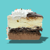 Chocolate & Vanilla 8'' Ice Cream Cake - Nationwide Delivery
