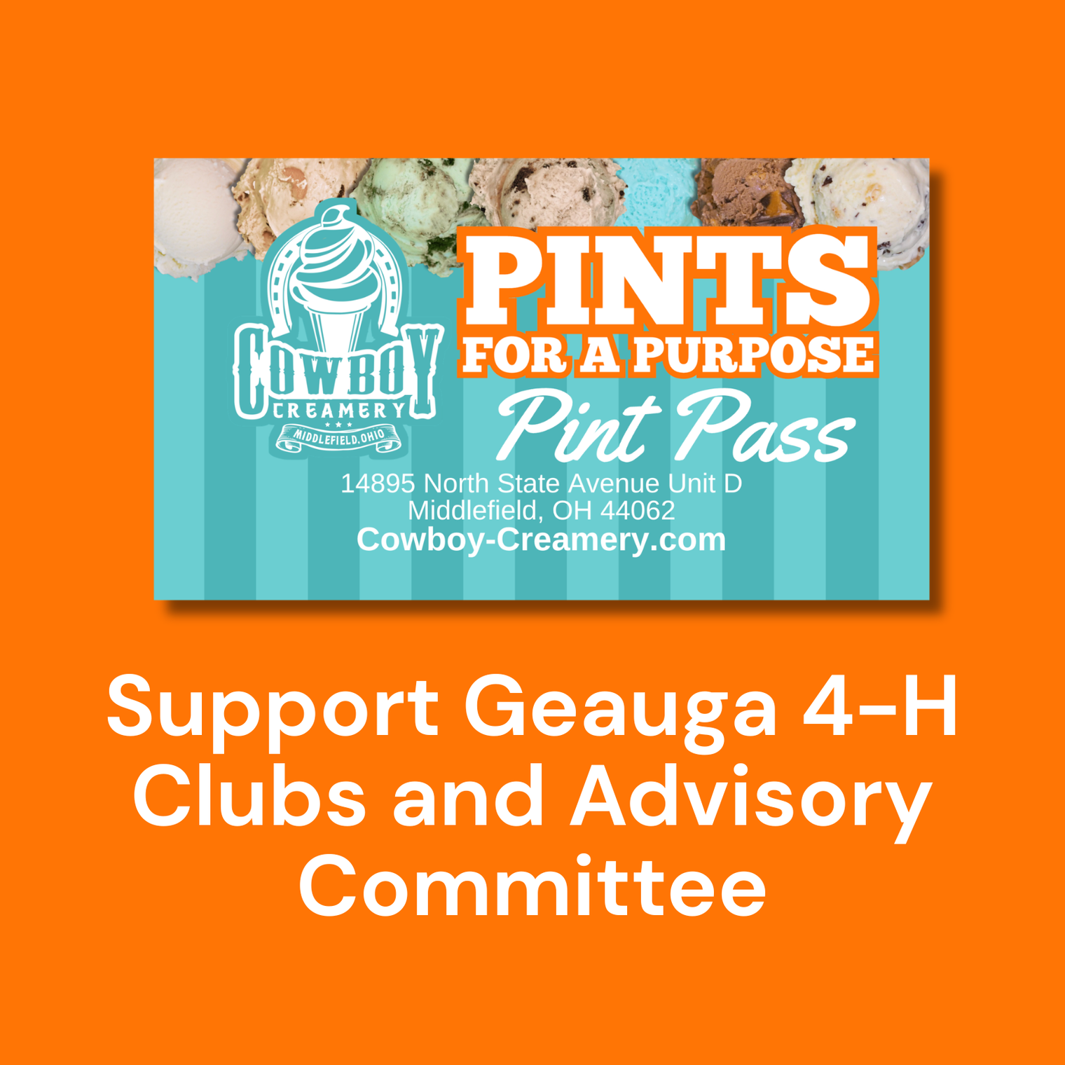 Geauga 4-H Clubs & Advisory Committee Pints for a Purpose
