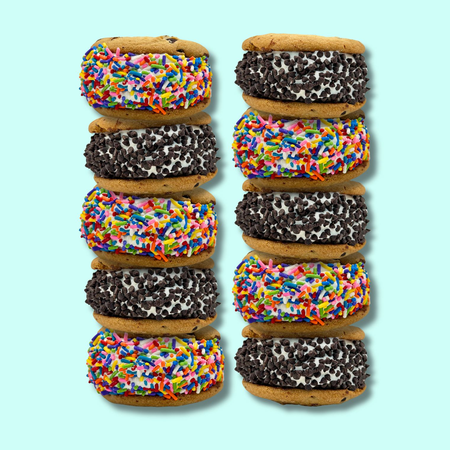 Giant Wagon Wheel Ice Cream Sandwiches - 10 Pack